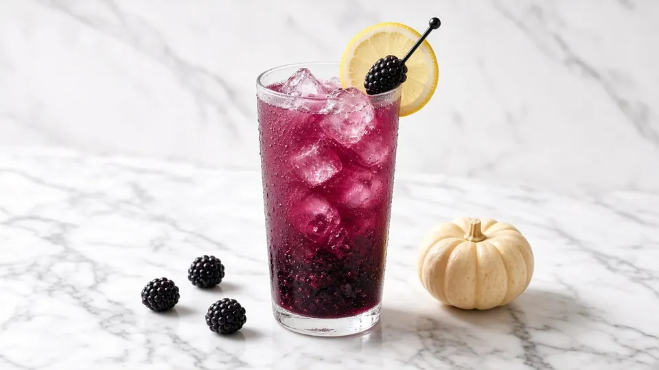 Black Lemonade cocktail made with AYO™ Lemonade + Vodka