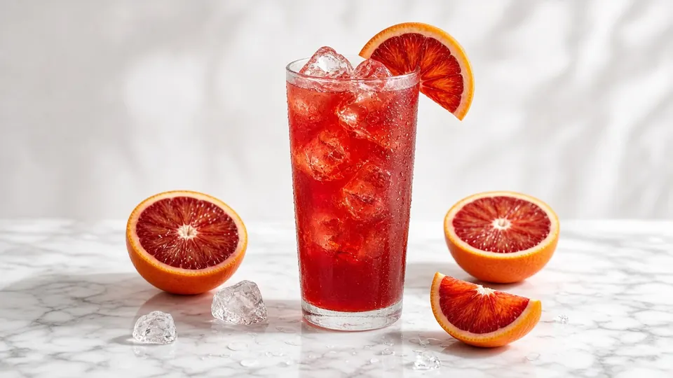 Blood Orange Boulevard cocktail made with AYO™ Lemonade + Vodka
