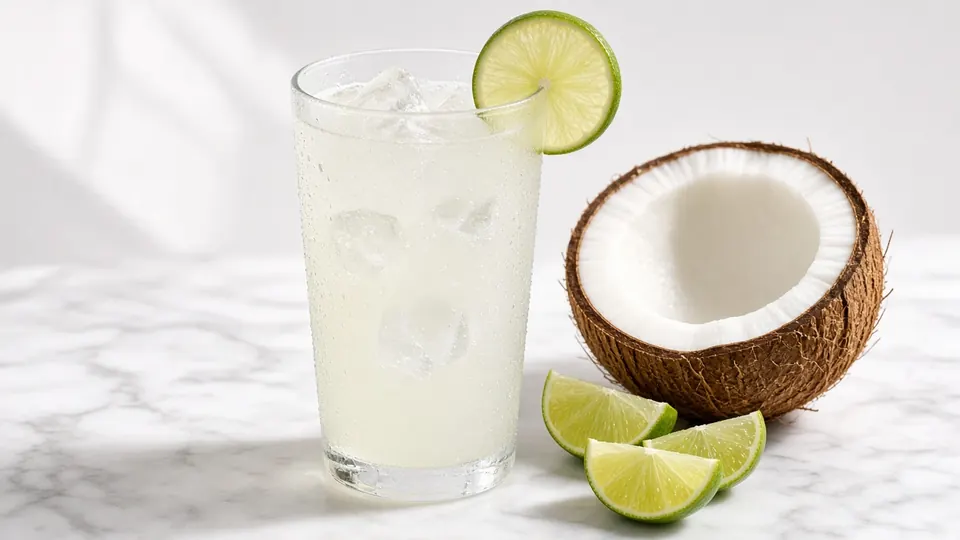 Boardwalk Coconut cocktail made with AYO™ Lemonade + Vodka