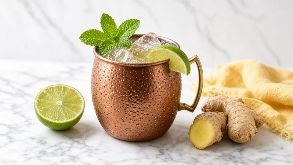 Fishtown Mule cocktail made with AYO™ Lemonade + Vodka