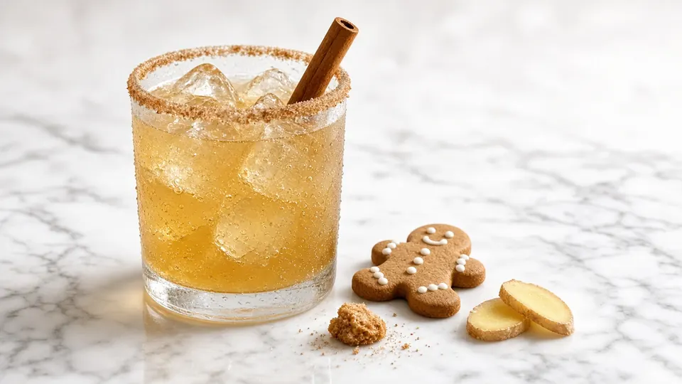 Gingerbread Row cocktail made with AYO™ Lemonade + Vodka
