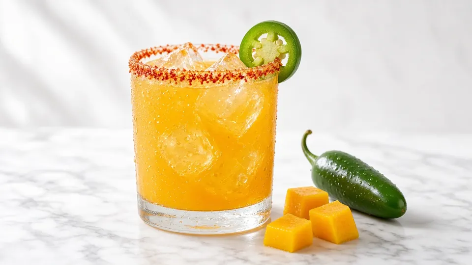 Mango Heat cocktail made with AYO™ Lemonade + Vodka