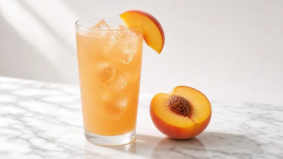 Peach Porch cocktail made with AYO™ Lemonade + Vodka
