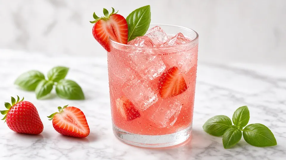 Strawberry Mansion cocktail made with AYO™ Lemonade + Vodka